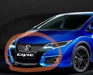 Предна маска Honda civic 9 facelift 2015 - 2017г