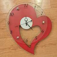 Стенен часовник Арт-Сърце