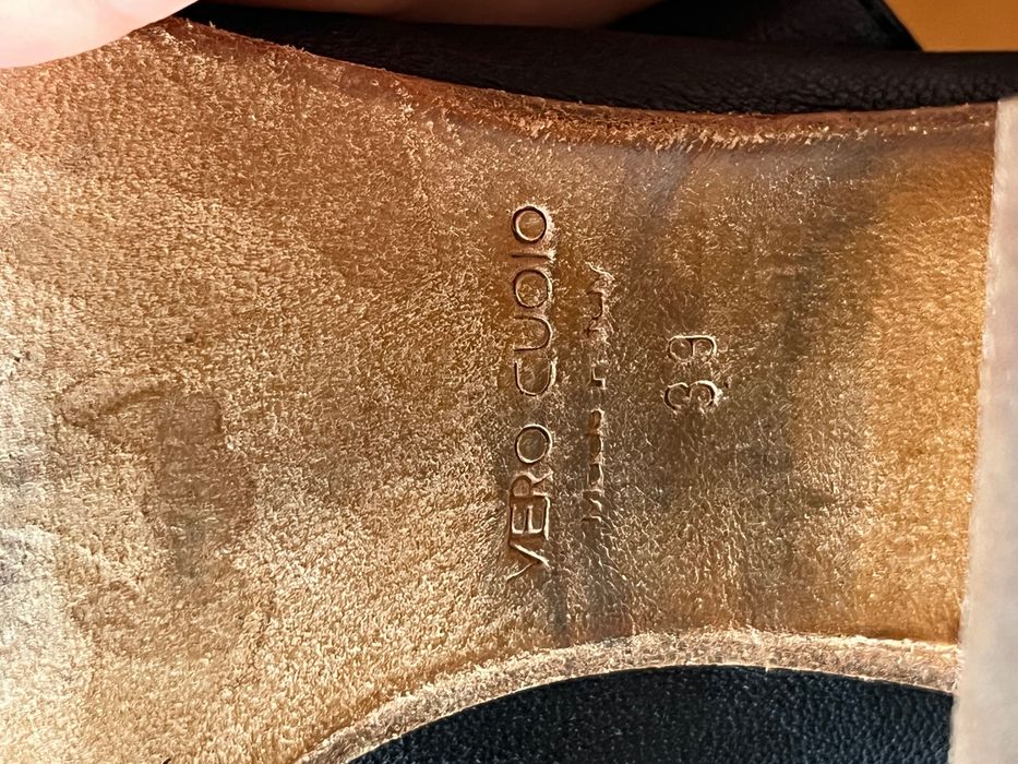 Sandale cu toc din piele adevarata, fabricate in Italia