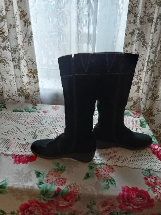 Сапоги Женские Рикер замша