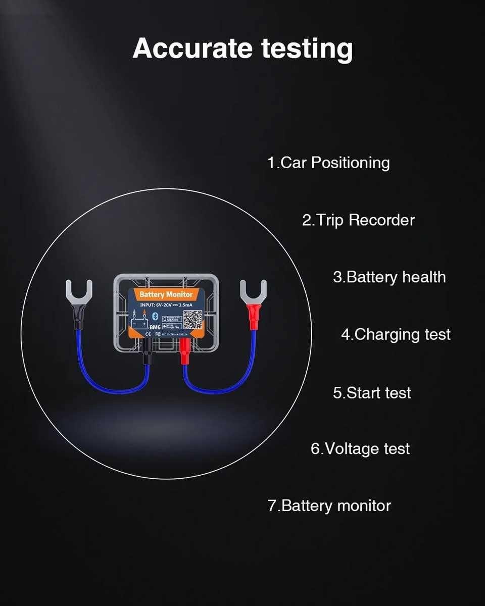 Sistem de monitorizare a bateriei auto moto wireless