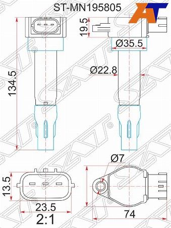 Катушка зажигания Mitsubishi Asx