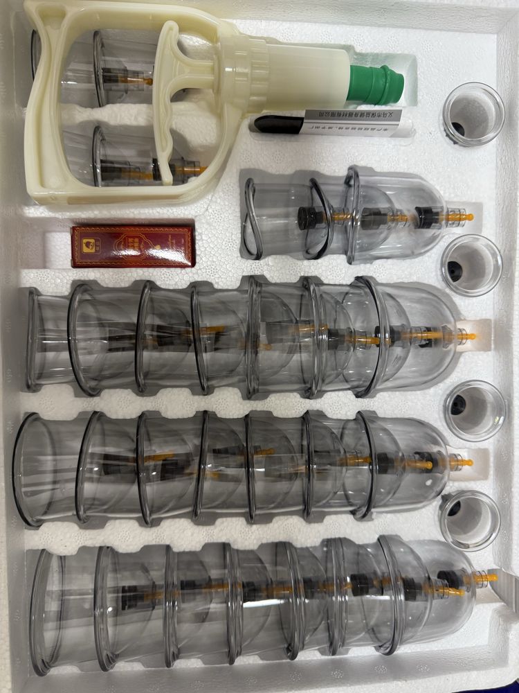 Вакуумные банки для хиджамы комлект, Hijama uchun bonkalar komplekt
