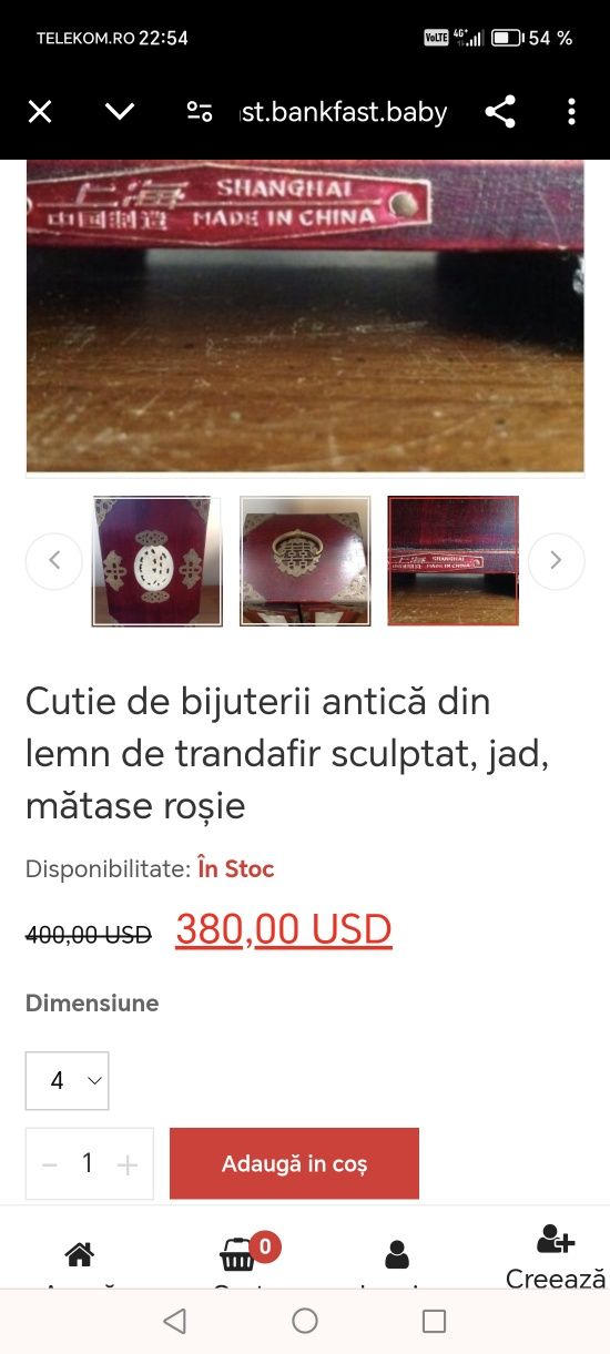 Cutii pentru bijuterii de vânzare!