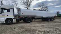 Cisternă aluminiu 40000 litri ansamblu Man,