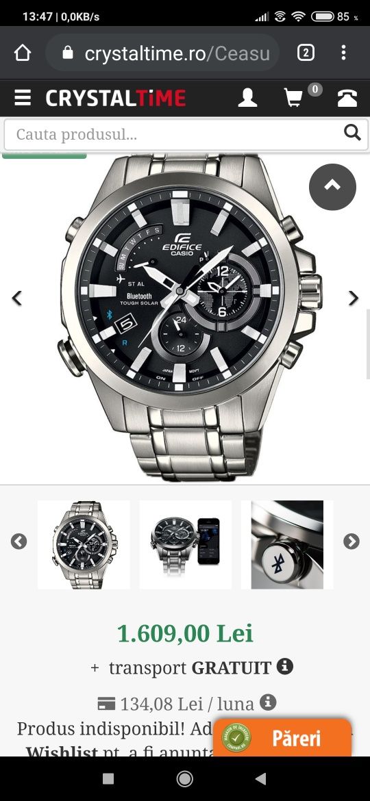 Casio Edifice EQB 510D-1AER.Splendid,pentru o viata!