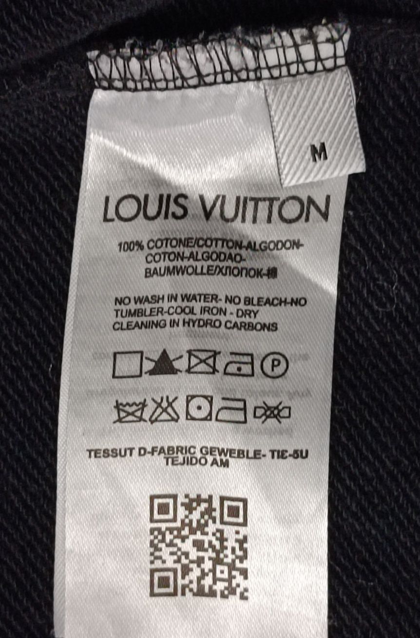 Louis Vuitton Sweatshirt горнище M памучен суичър горница черно