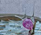 Superba figurina-sticla de Murano-pestisor scalar-linia Century-Italia
