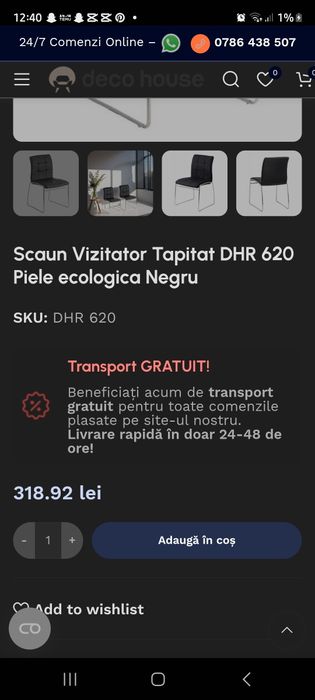 Vand Scaune de bucătărie 8buc