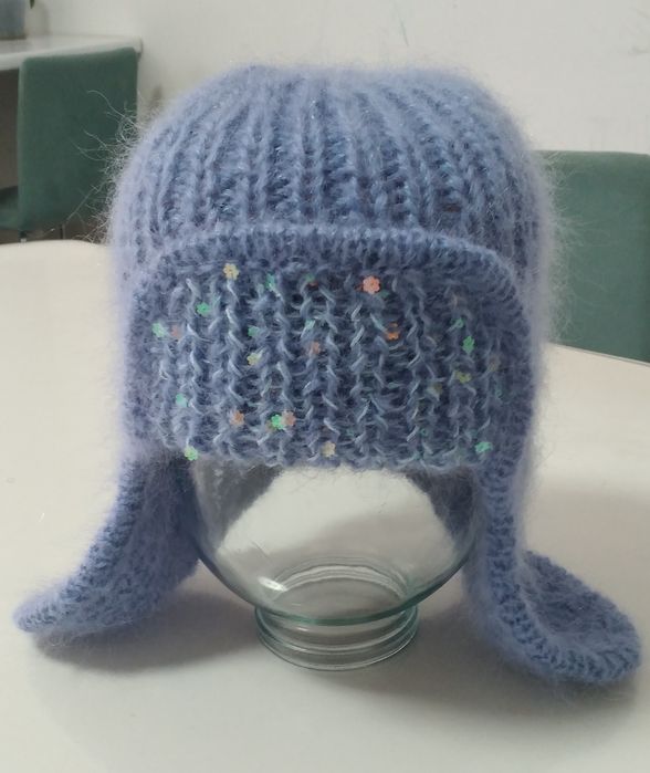 Шапка мохер р 53-58