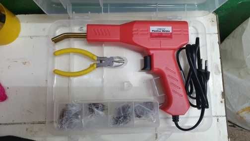 KIT TRUSA COMPLETA Aparat Pistol De Lipit Plastic Cu Cleme Sudat Capse