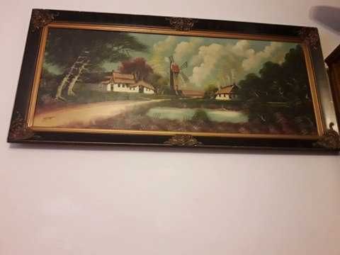 Tablou semnat foarte bine conservat pictura pe panza