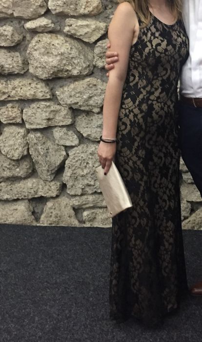 Rochie Ocazie tip Sirena, Dantela Neagra, S/36