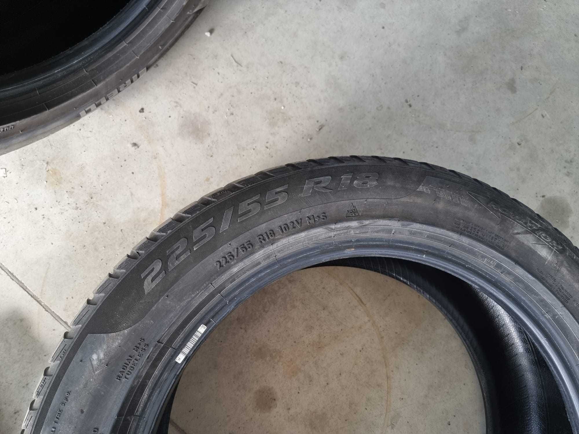 4 Anvelope de IARNA 225.55.18 'Pirelli' [dot 2022] ; stare buna