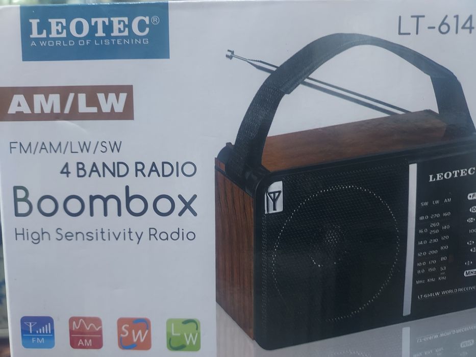 Radio Leotec-614bLW 4 Benzi Am/fm/sw1-2, Portabil +2 Baterii
