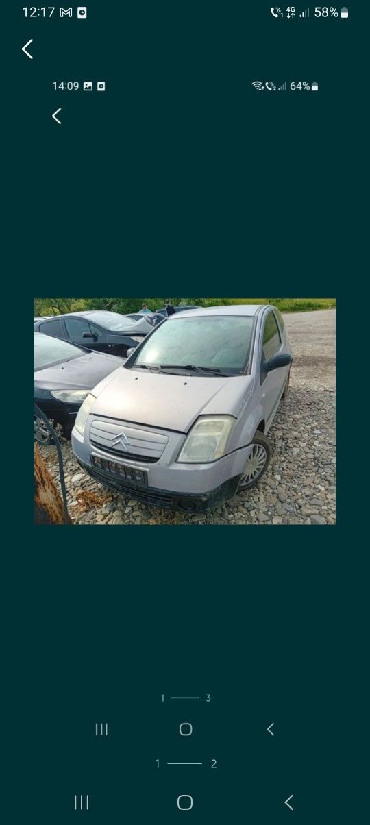 Față completă citroen c2