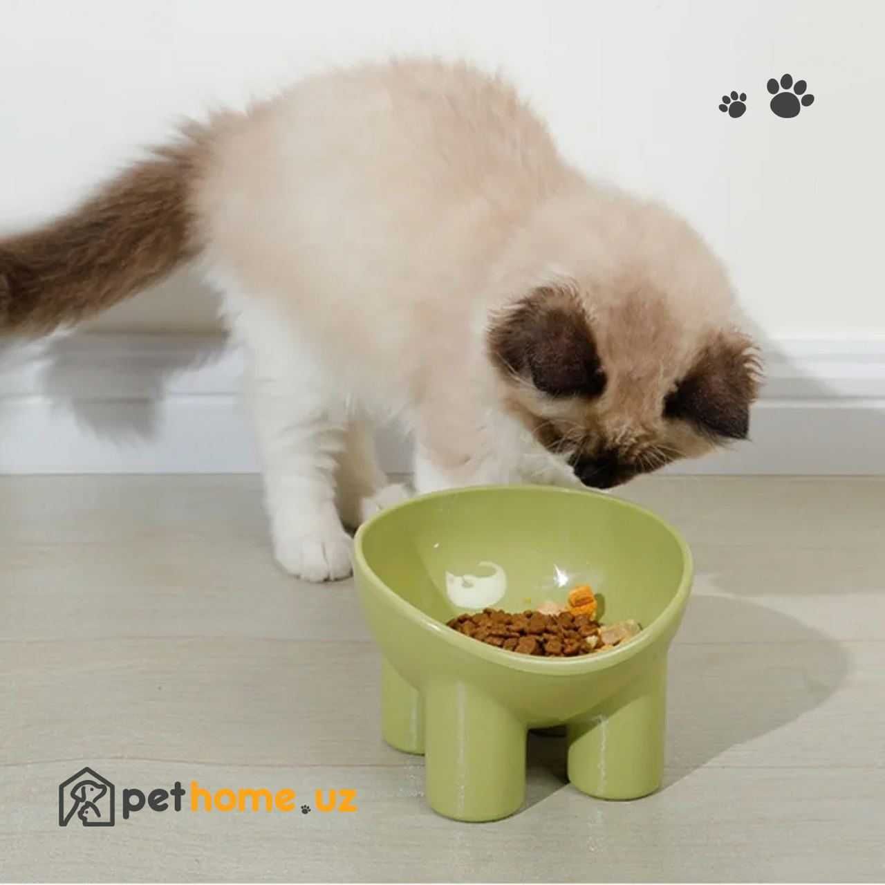 Миска для кошек в виде слона Elephant Legged High Foot Pet Bowl
