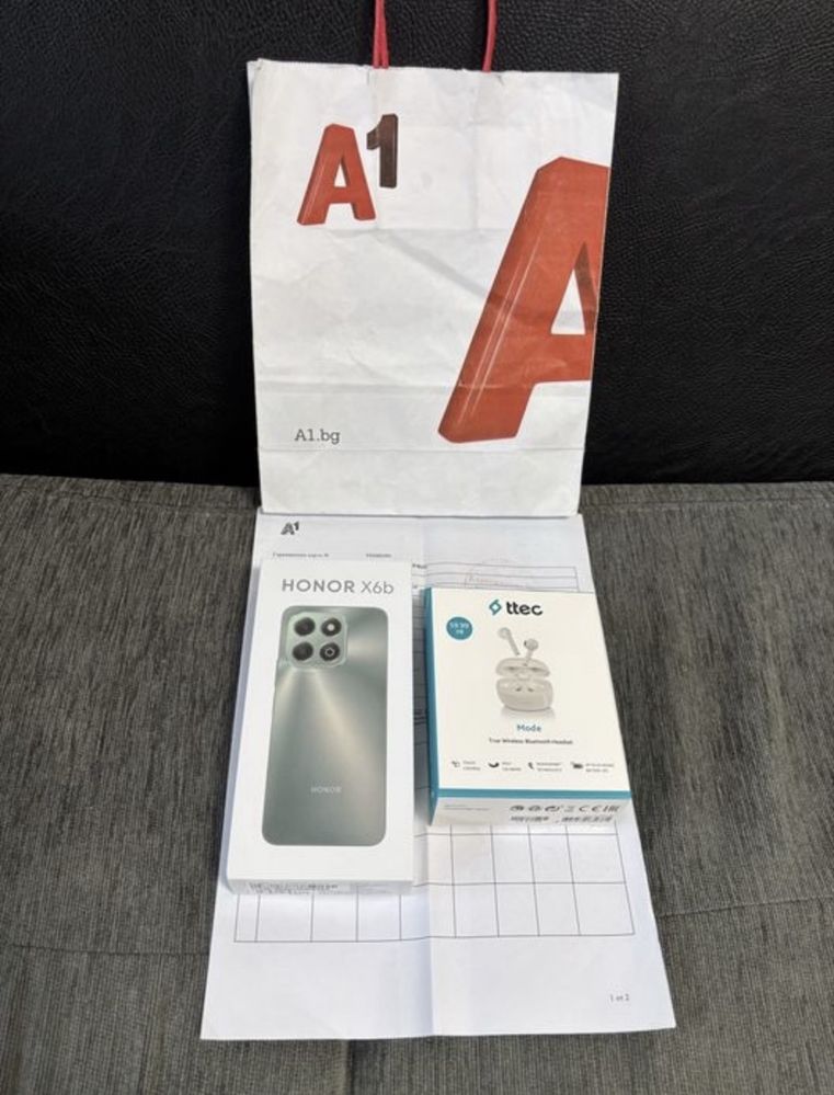 ЗАПЕЧАТАН 128GB Honor X6b Гаранция A1 2027г Black