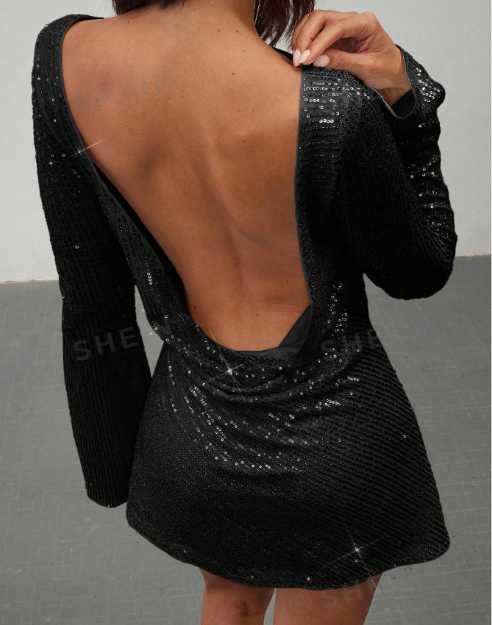 Rochie de Petrecere cu Paiete – Look Seducător pentru Seara Perfectă!