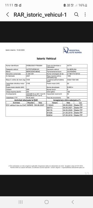 Vand Mercedes C200 w203 an 2007 automat euro 4 pack Amg!