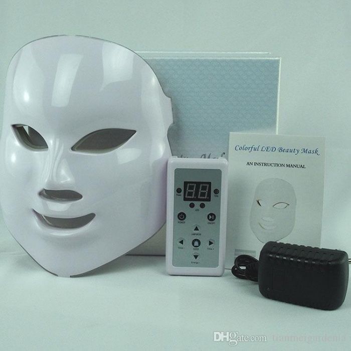 Косметологическая Световая чудо-маска Colorful LED beauty mask. 7 цвет