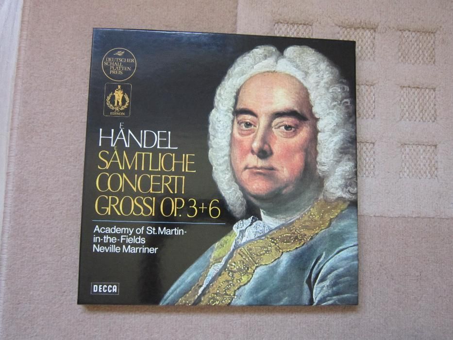 vinil rar Handel ‎Samtliche Concerti Grossi-1974 Neville Marriner 4xLP