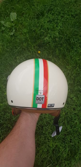 Casca scuter moto chopper retro vintage open face tip Vespa Italyl