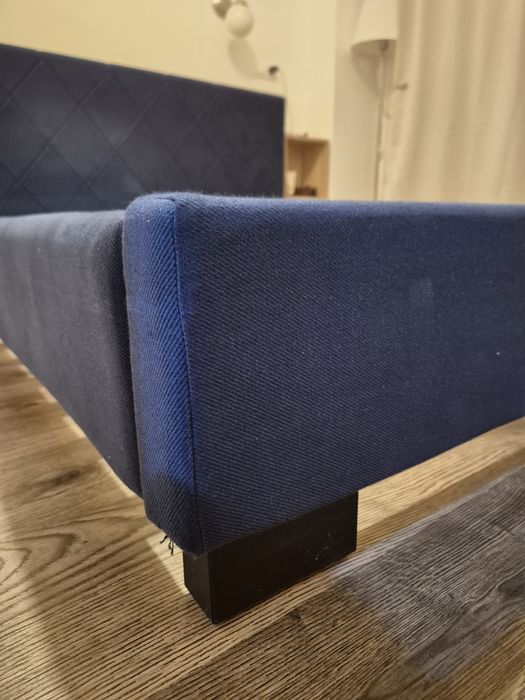 Cadru Pat Matrimonial Tapitat (160x200) + Somieră Inclusă