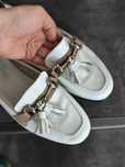 Vand loafers piele alb cu bej masura 39
