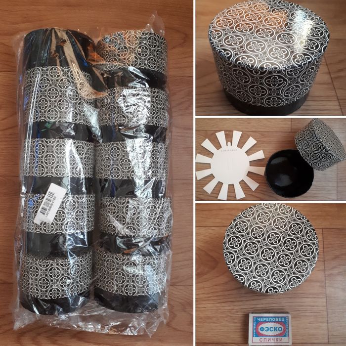 Круглые-глубокие коробочки для подарков! (10шт)