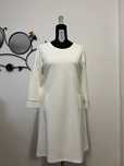 Rochie alba material elastic,mărimea L