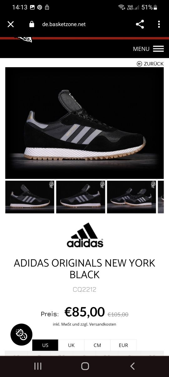 Adidas Originals New York 45