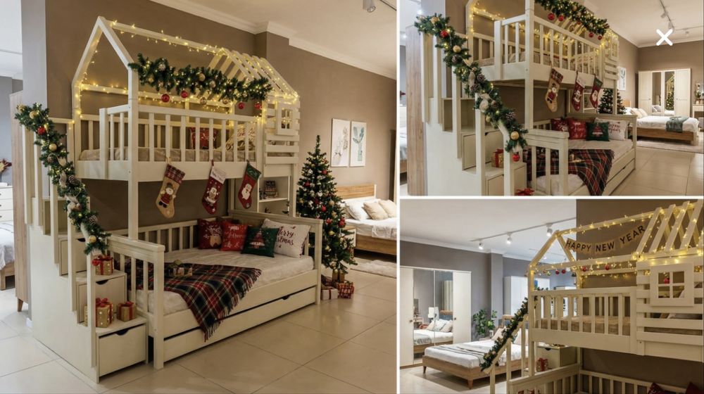 Продаётся двухъярусная кровать из дерево!