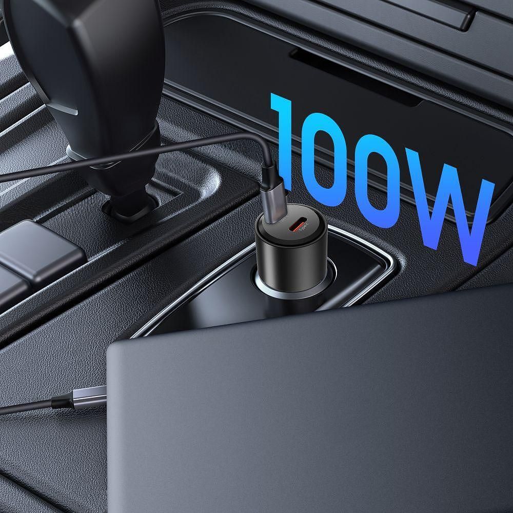 Зарядно за кола tech-protect cc03 2-port car charger pd100w – черно