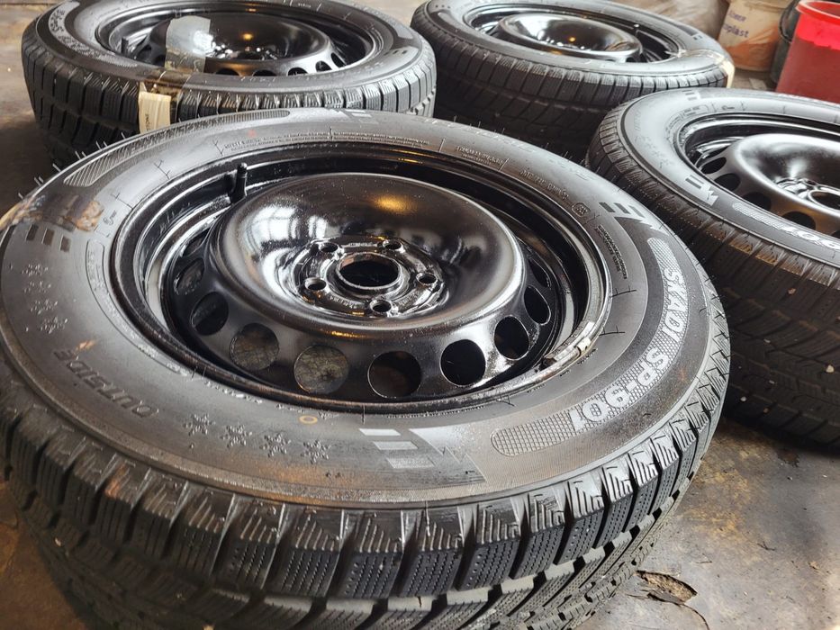 Jante tabla VW 5x112 R16 cu Anvelope 215 60 16 M+S iarna ca noi