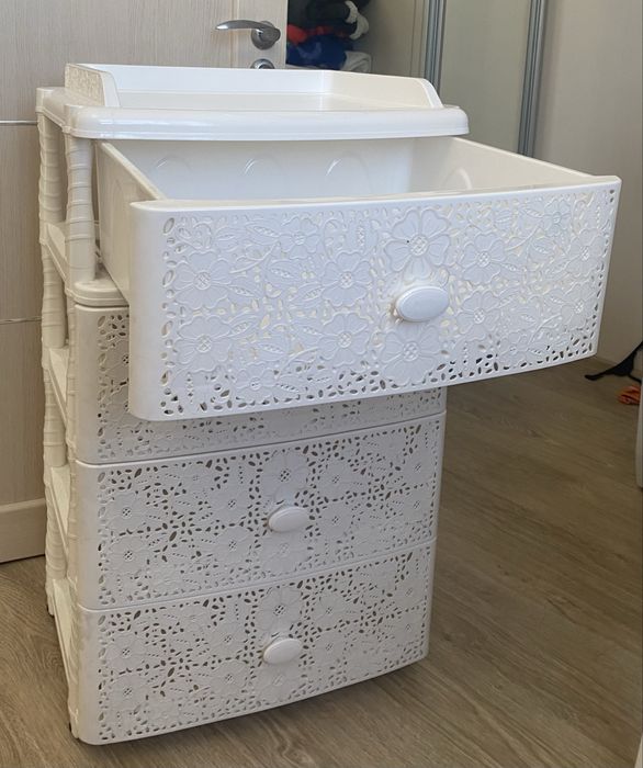 Шкафчик этажерка стеллаж с ящиками