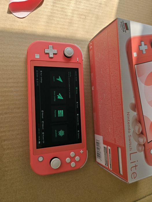 Nintendo Switch Lite Pink+ 128гб карта памет + чип