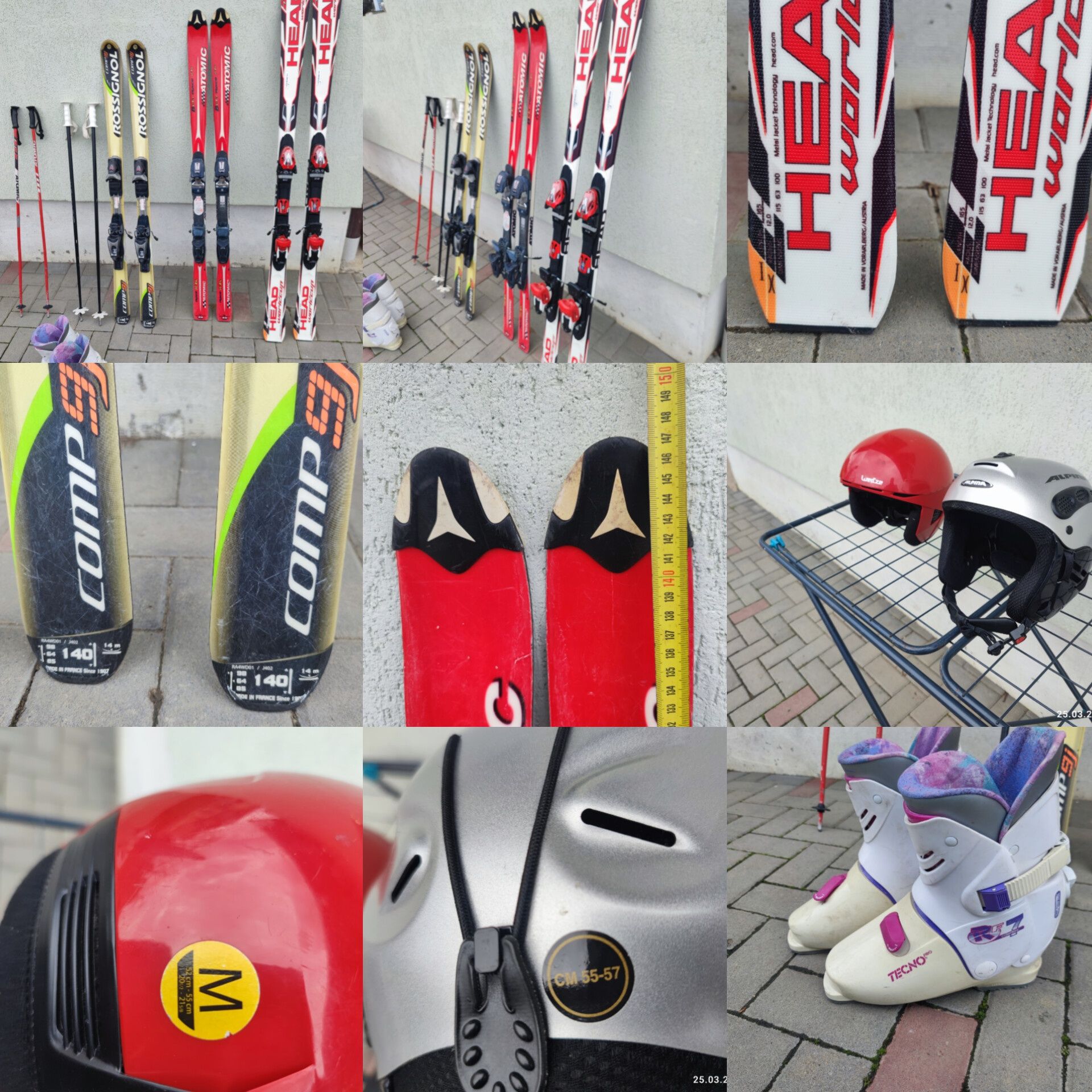 Schiuri / ski 165, 140, 147, clapari 40-41, casca ski/schi