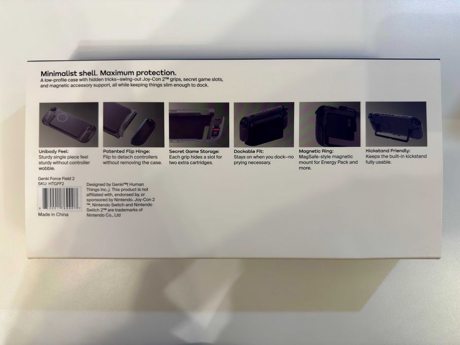 Кейс за Nintendo Switch 2 - Genki Force Field 2 with Travel Cover