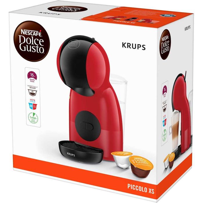 Espressor cu capsule KRUPS Dolce Gusto Piccolo XS KP1A3510 rosu Nou