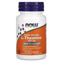 NOW Foods, L-Theanine, 200 mg, 60 Veg Capsules