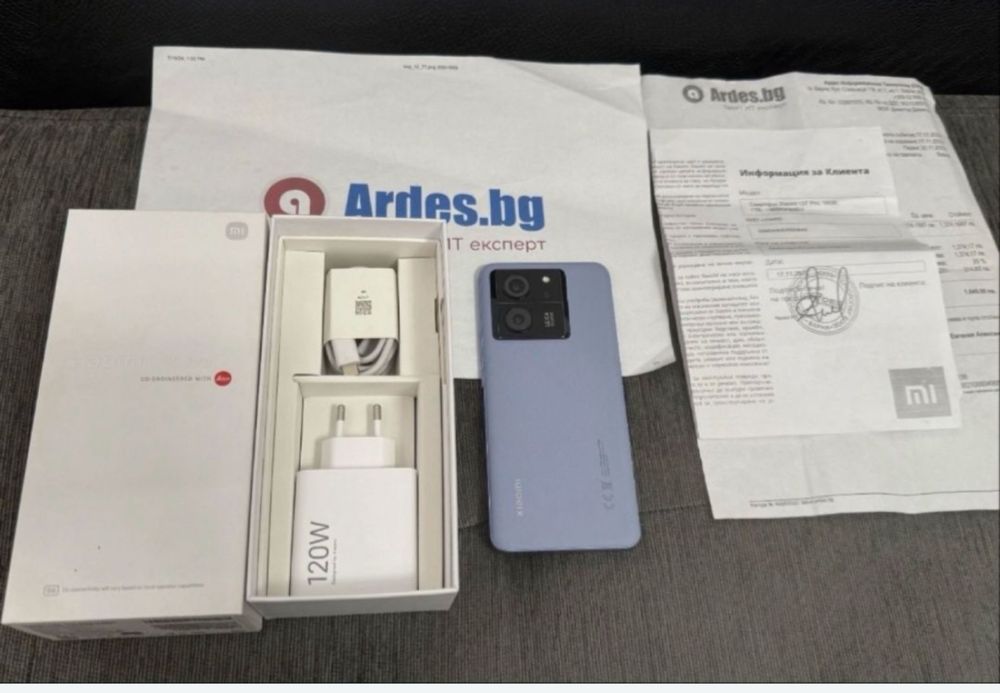 КАТО НОВ 1TB Xiaomi 13T Pro Гаранция от Ardes до 2025 г. Blue / Син