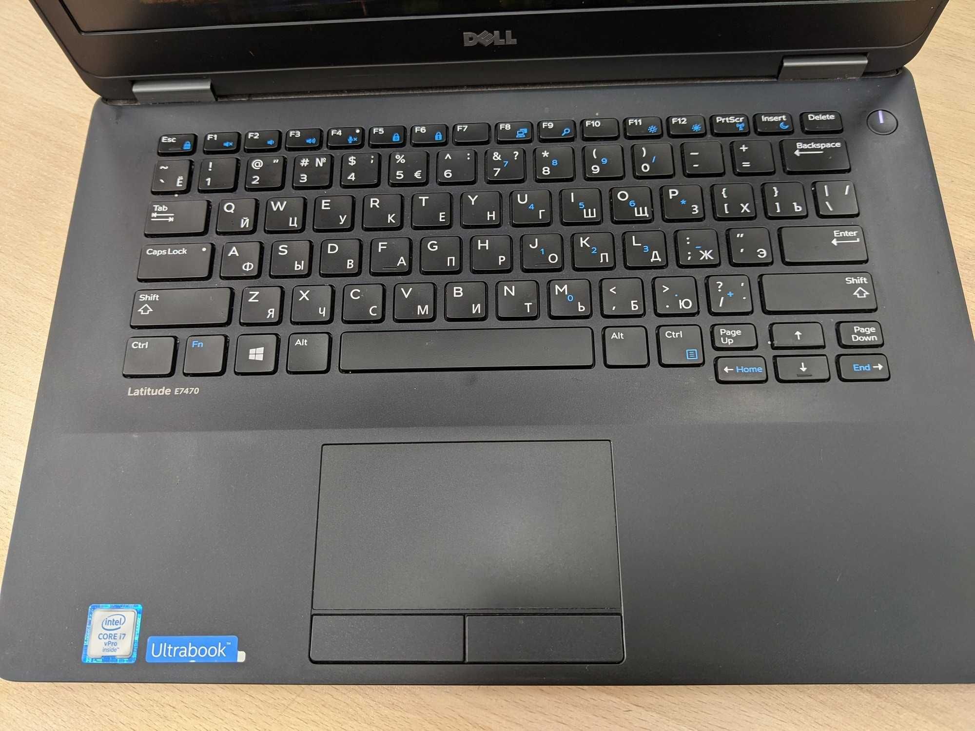 Ноутбук Dell для работы, Core i7, RAM 16, SSD 512