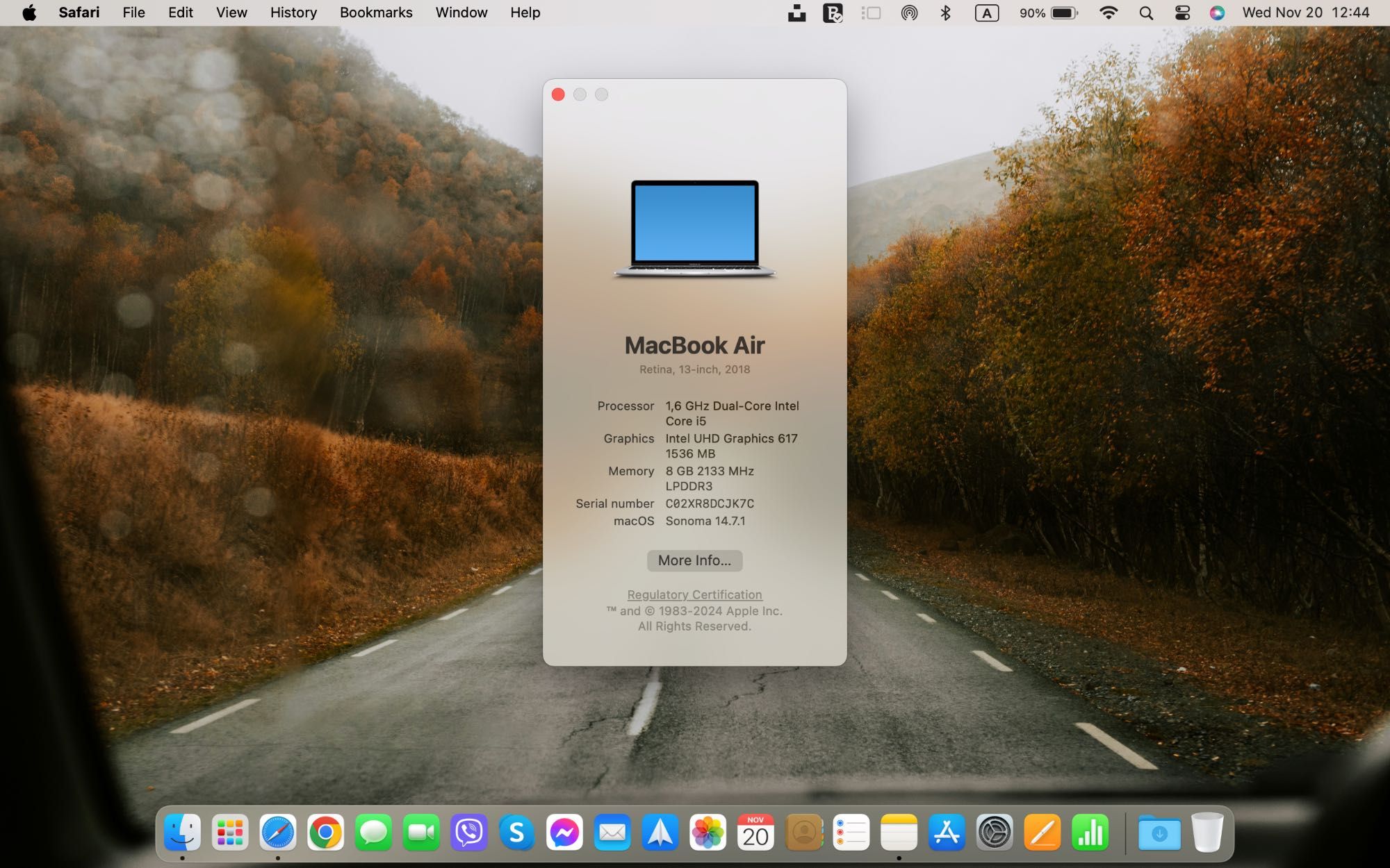 Macbook Air. 13’ Retina Late 2018г 8/128Gb