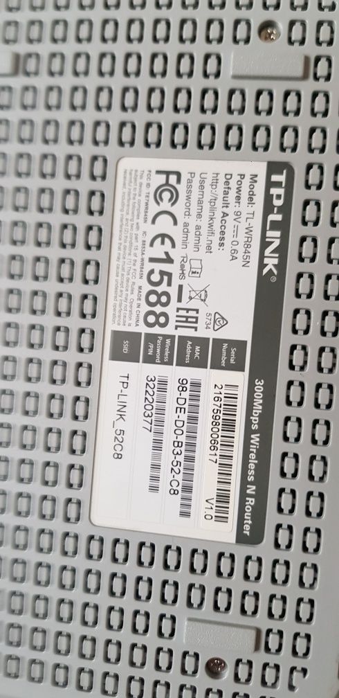 Tp link WR854N  utilizat