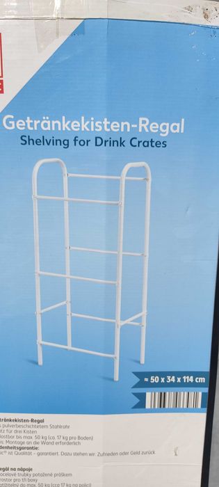 Стоманен стелаж за каси, нов