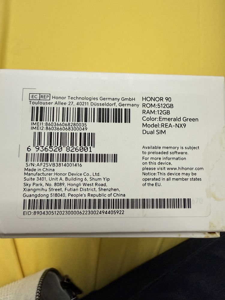 Vand Honor 90 ca nou