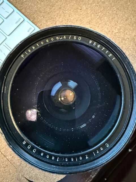 Obiectiv Carl Zeiss Jena Flektogon 50mm f/4 – vintage, foarte rar