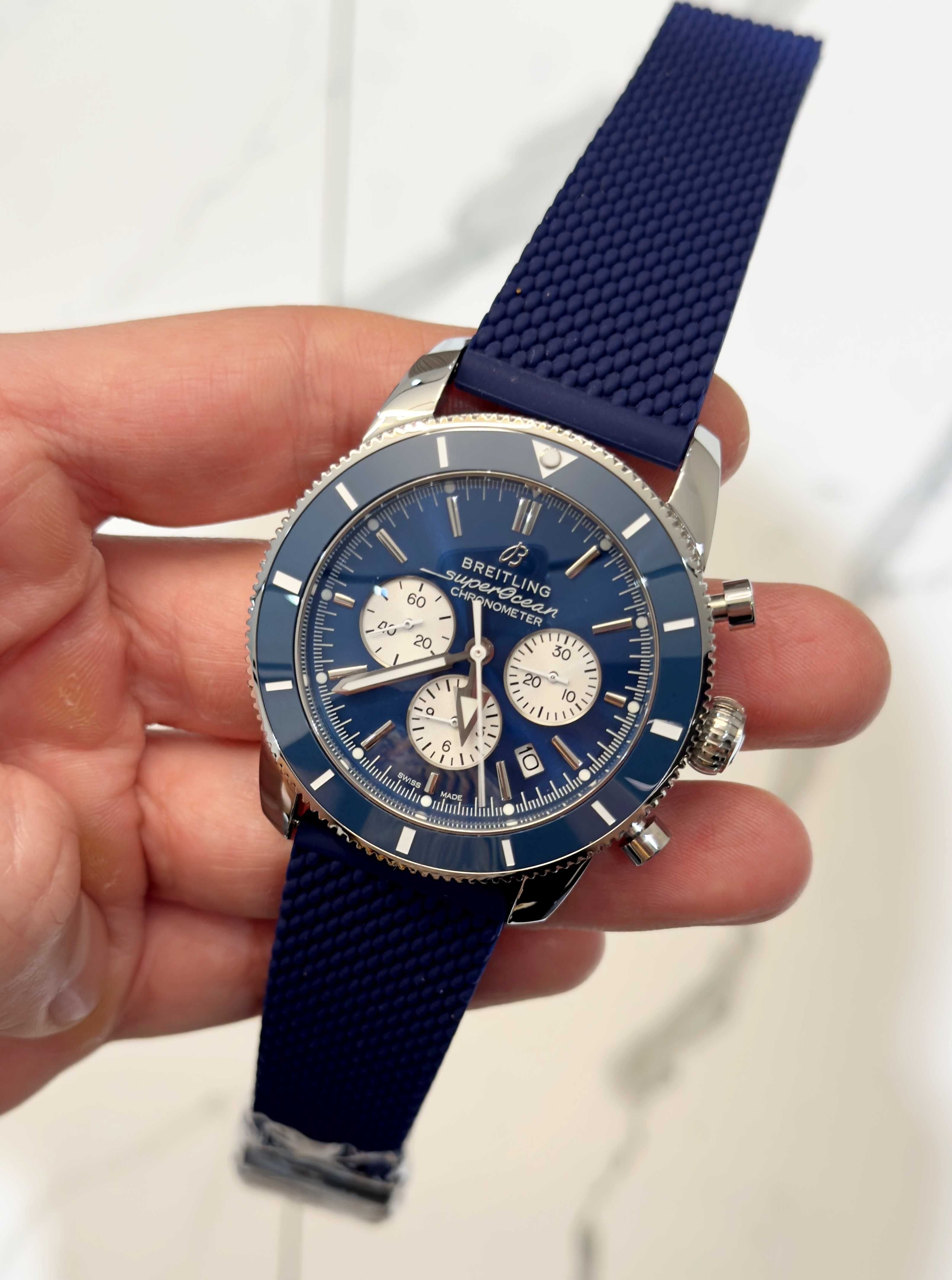 Breitling Superocean хроно / синьо
