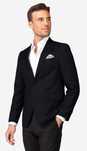 Sacou blazer slim 48 M premium These Glory Days lana extrafina negru